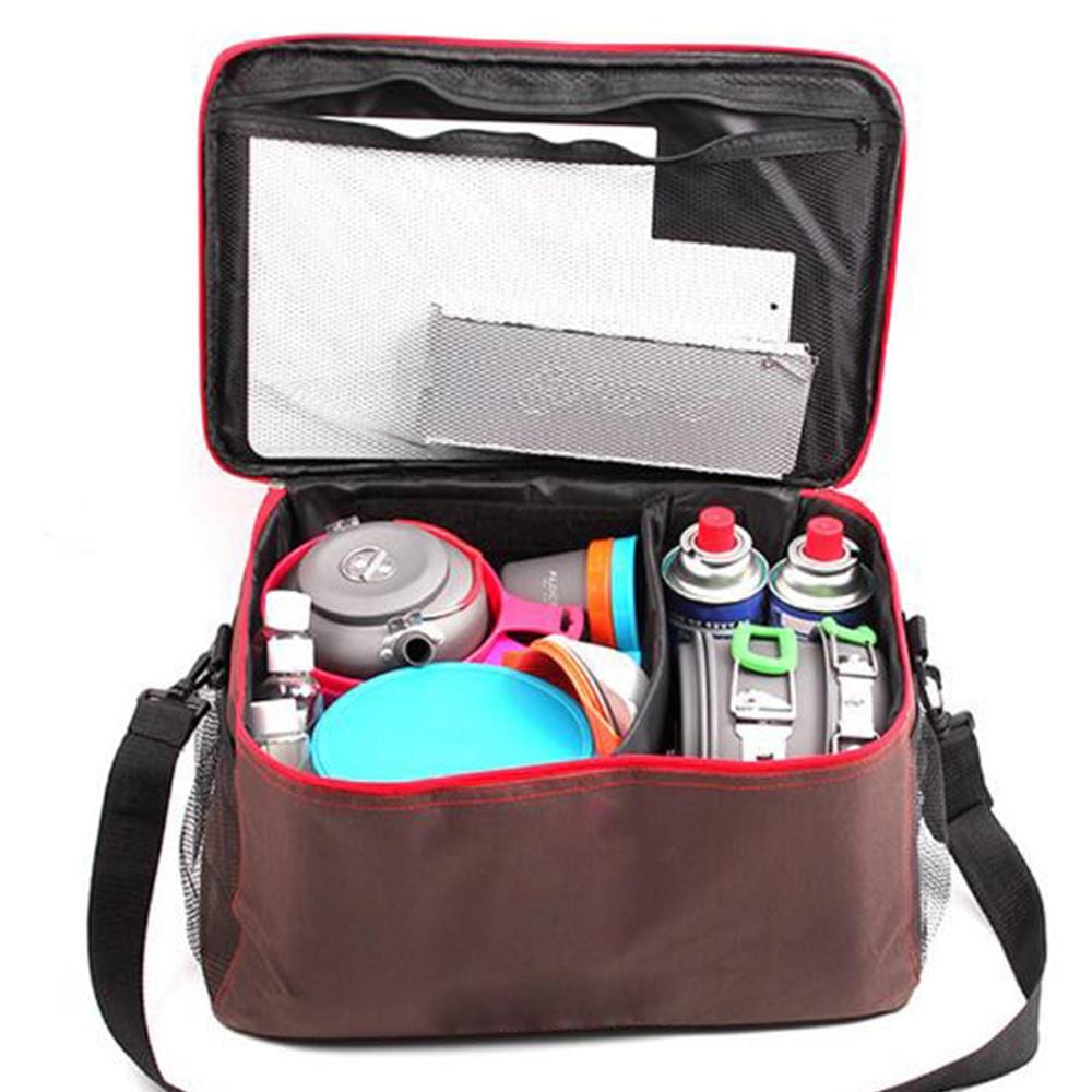 Outdoor Camping Hiking Lunch Basket Picnic Bags Portable Picnic