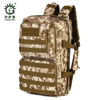 35 litres of three computer bag backpack camouflage nylon high quality men's and women's big inclined military shoulder bag