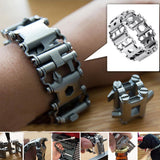 DreamBell Man Outdoor Spliced Bracelet Multifunctional Wearing Screwdriver Tool Hand Chain Field Survival Bracelet