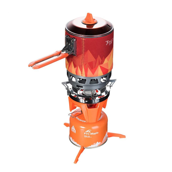 Fire Maple X2 Outdoor Gas Stove Burner with Heat Exchanger Pot - Porta –  Camping Is Easy