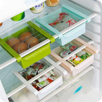 Kitchen Refrigerator Storage Box Food Container Fresh Spacer Layer Storage Rack Pull-out Drawer Fresh Sort Organizer