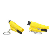 Mini Pocket Glass Window Breaking Safety Hammer Emergency Escape Rescue Tool with Keychain Seat Belt Knife Cutter FC