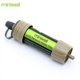 Miniwell water filter system with 2000 Liters filtration capacity for outdoor sport camping emergency survival tool