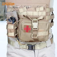 Molle EMT Pouch Tactical First Aid Kit  Waist Bag Military Medical Organizer Bag Detachable Emergency Survial Bag