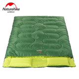 Naturehike 2.15m*1.45m Outdoor Double Sleeping Bag Envelope Spring and Autumn Camping Hiking Portable Sleeping Bag with Pillow