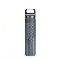 New Brand Outdoor Waterproof Bottles Emergency First Aid Survival Pill Bottle Camping EDC Tank Box for Cigarettes Matches