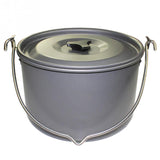 Outdoor Cooking Cooker Pot Aluminum Alloy Hiking Camping Pots 5-8 Marching Picnic Cookers