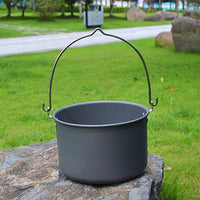 Outdoor Cooking Cooker Pot Aluminum Alloy Hiking Camping Pots 5-8 Marching Picnic Cookers