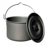 Outdoor Cooking Cooker Pot Aluminum Alloy Hiking Camping Pots 5-8 Marching Picnic Cookers