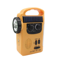 Solar Radio mit Kurbel,  LED Flashlight