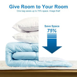 Vacuum Bag Clothes Wide-Side Jumbo Storage Bags Compressed Space Saver Bags for Pillows Comforter Works With Any Vacuum Cleaner
