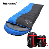 WEST BIKING Spliced Slpeeping Bag Thick Warm Winter 1.8kg Limit Minus 8 Degrees Spliced Envelope Hooded Camping Sleeping Bag