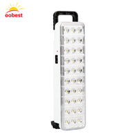 Wholesale Emergency LED light flashlight mini 30 LED Rechargeable Emergency Light Lamp 2 Mode for Home camp outdoor