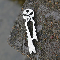 camping survival Multifunction tool Outdoor Stainless Skull EDC Survival Pocket Tool Key Ring Opener Multi tool Survival kit