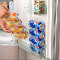 kitchen organizer Refrigerator Storage Box Kitchen Accessories Beverage Can Space-saving Cans Finishing Four Case Organizer