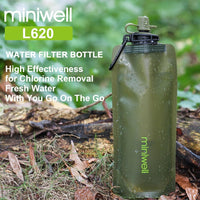 miniwell New Design portable water filter emergency survival kit for camping,hiking and outdoor sports