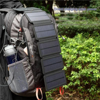 useful Solar Panels Charger Portable Solar Power Bank Outdoors Emergency 5V/1A 10W Power Charger for Mobile Phone Tablets